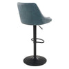 Sylmar Height Adjustable Stool in Navy Faux Leather - OSP Home Furnishings