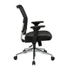 Air Grid® Back and Bonded Leather Seat Chair - Office Star Products