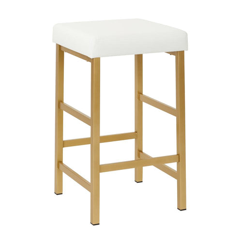 26'' Gold Backless Stool - OSP Home Furnishings
