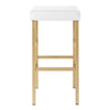 30'' Gold Backless Stool - OSP Home Furnishings