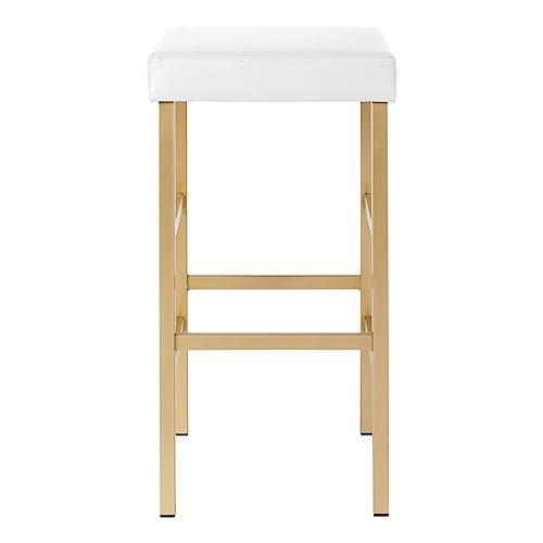 30'' Gold Backless Stool - OSP Home Furnishings