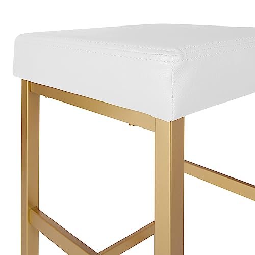 30'' Gold Backless Stool - OSP Home Furnishings