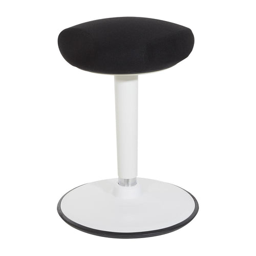 Active Perch Seat with White Frame and Black Fabric 22''-31'', ACT1011-3 - Office Star Products