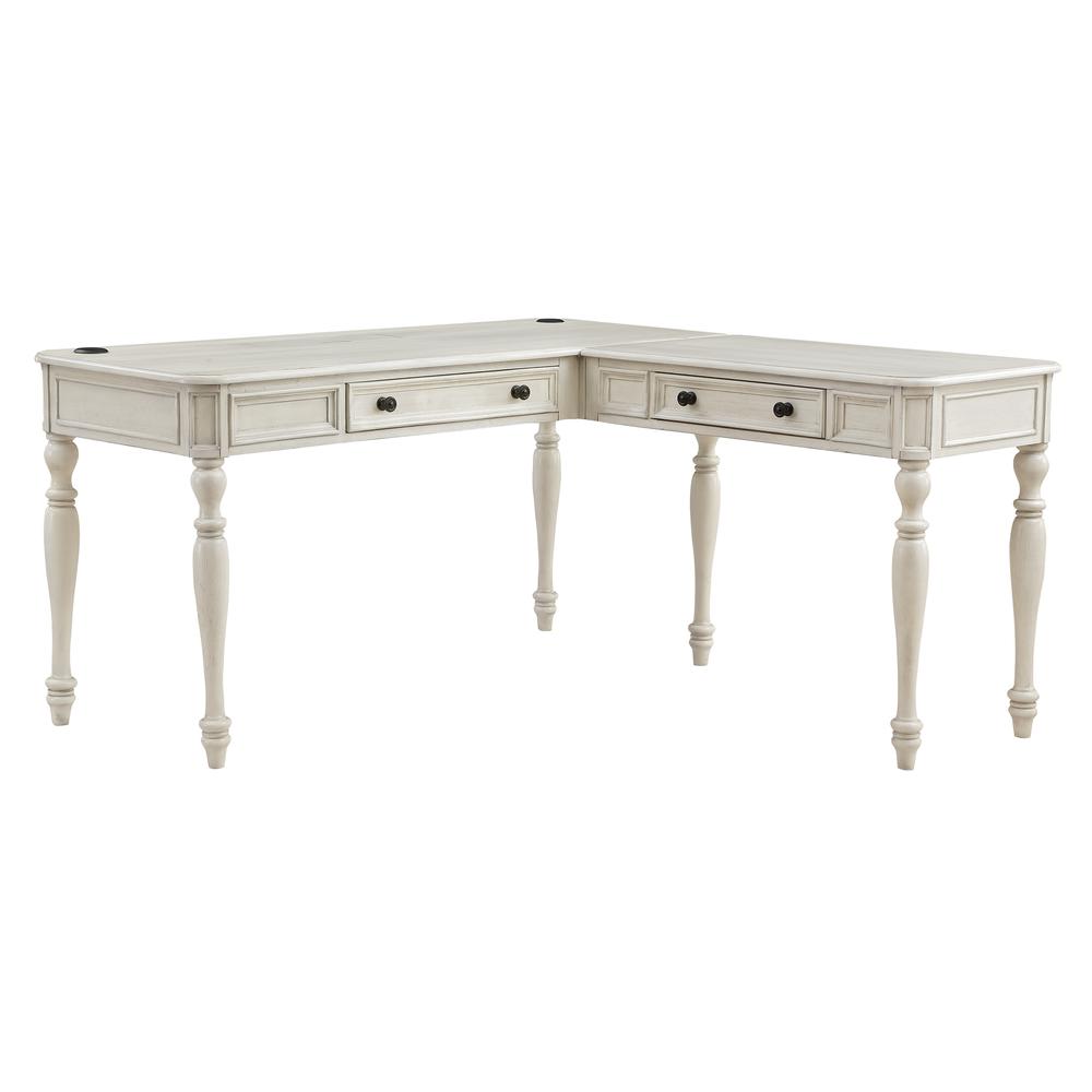 Country Meadows L-Shaped Desk w/PWR - OSP Home Furnishings