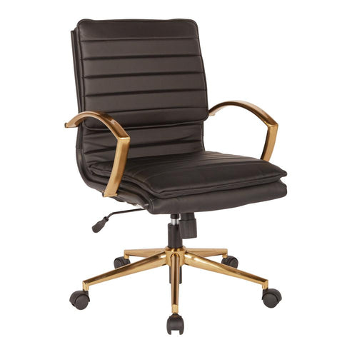 Mid-Back Faux Leather Chair - OSP Home Furnishings
