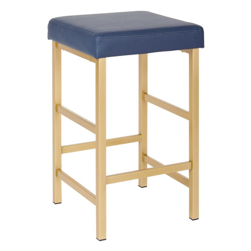 26'' Gold Backless Stool - OSP Home Furnishings