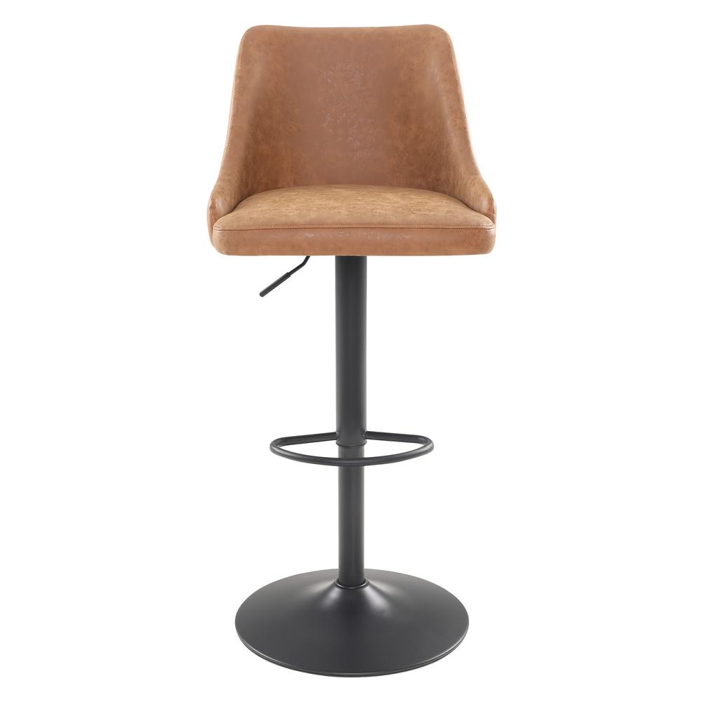 Sylmar Height Adjustable Stool in Sand Faux Leather - OSP Home Furnishings