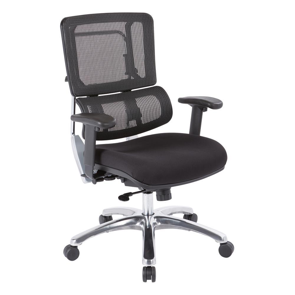 Vertical Black Mesh Back Chair - Office Star Products