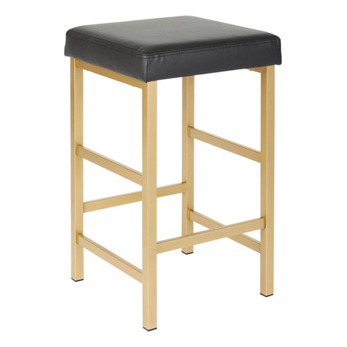 26'' Gold Backless Stool - OSP Home Furnishings