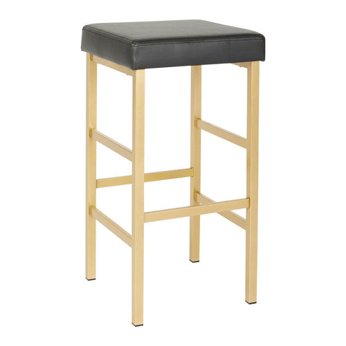 30'' Gold Backless Stool - OSP Home Furnishings