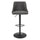 Sylmar Height Adjustable Stool in Charcoal Faux Leather - OSP Home Furnishings