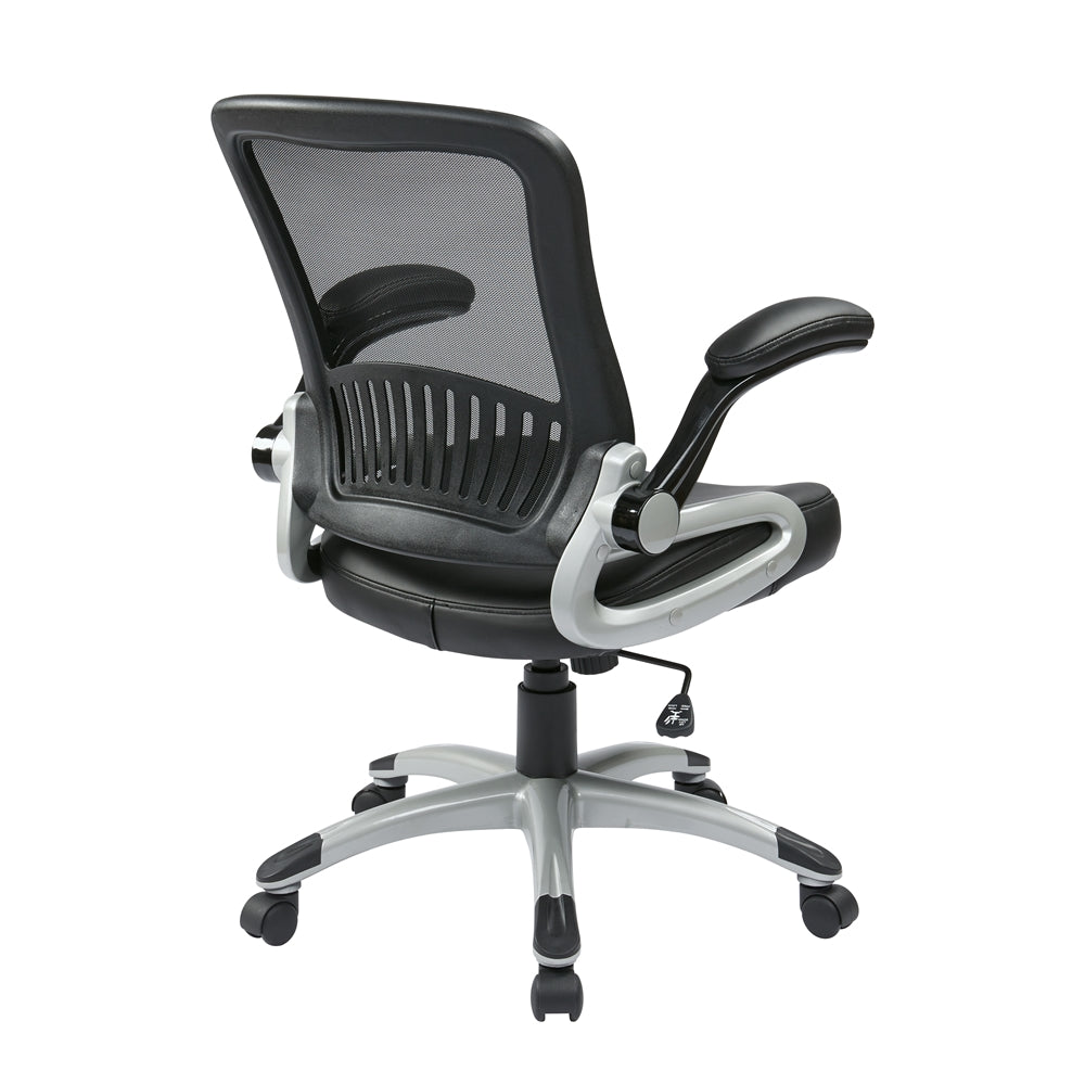 Screen Back and Bonded Leather Seat Managers Chair - Office Star Products