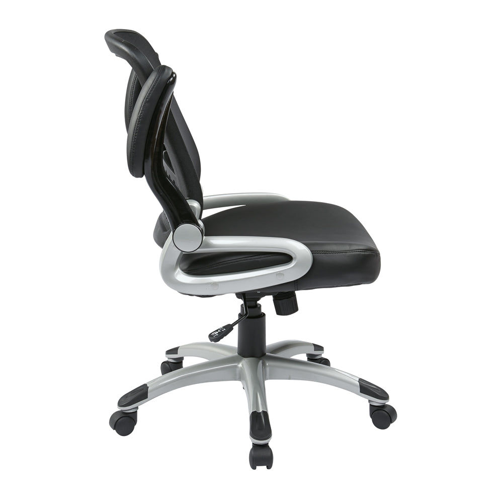 Screen Back and Bonded Leather Seat Managers Chair - Office Star Products