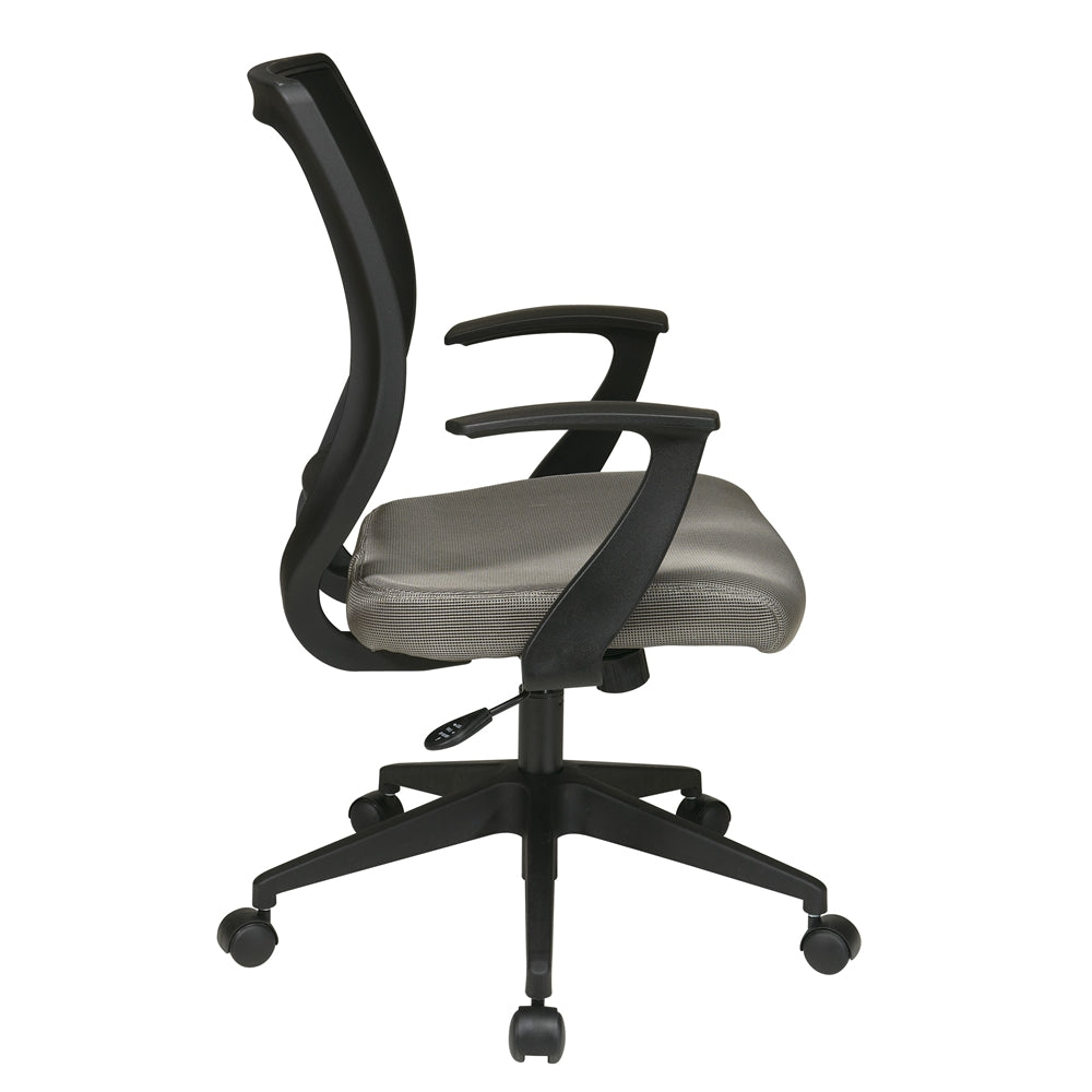 Screen Back Task Chair with ''T'' Arms - Office Star Products