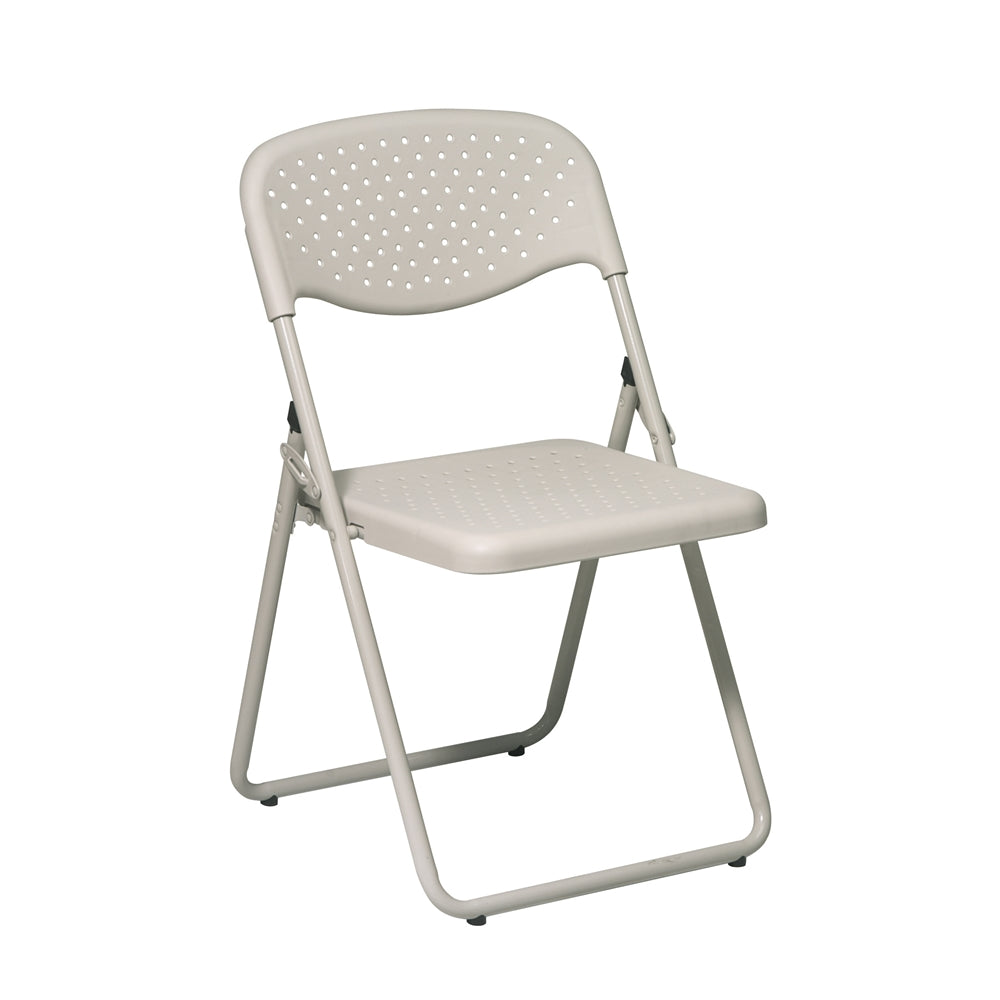 Folding Chair with Plastic Seat and Back - Office Star Products