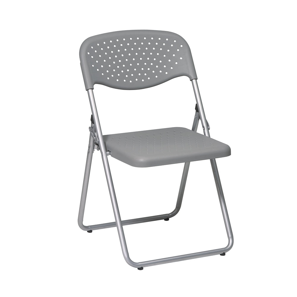 Folding Chair with Plastic Seat and Back - Office Star Products