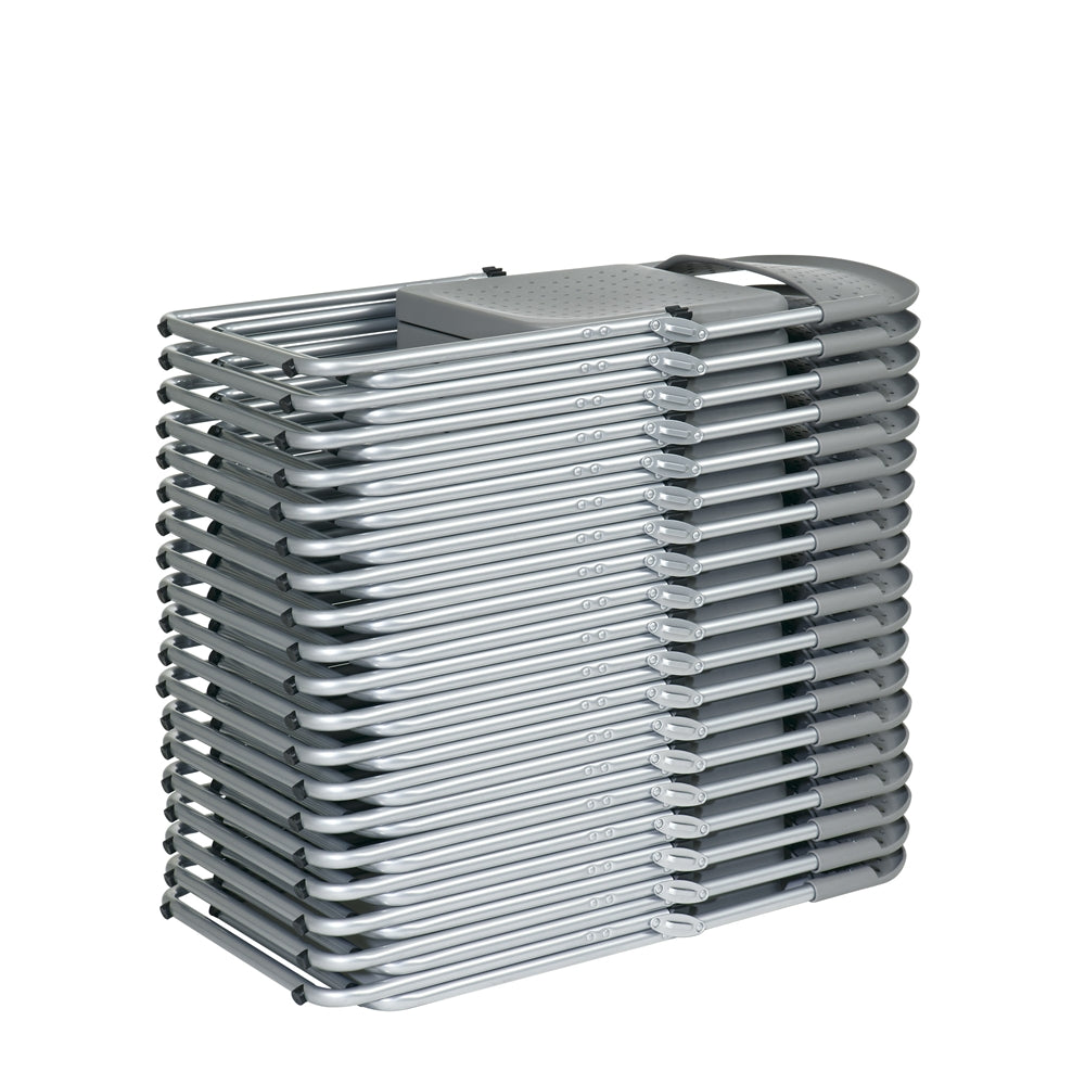 Folding Chair with Plastic Fan Back - Office Star Products