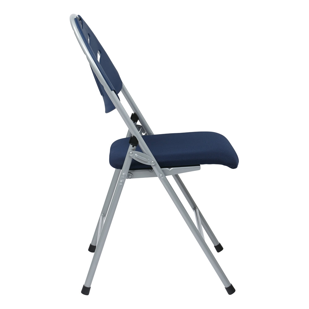 Folding Chair with Plastic Fan Back - Office Star Products