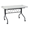 4’ Resin Multi Purpose Flip Table with Locking Casters - Office Star Products
