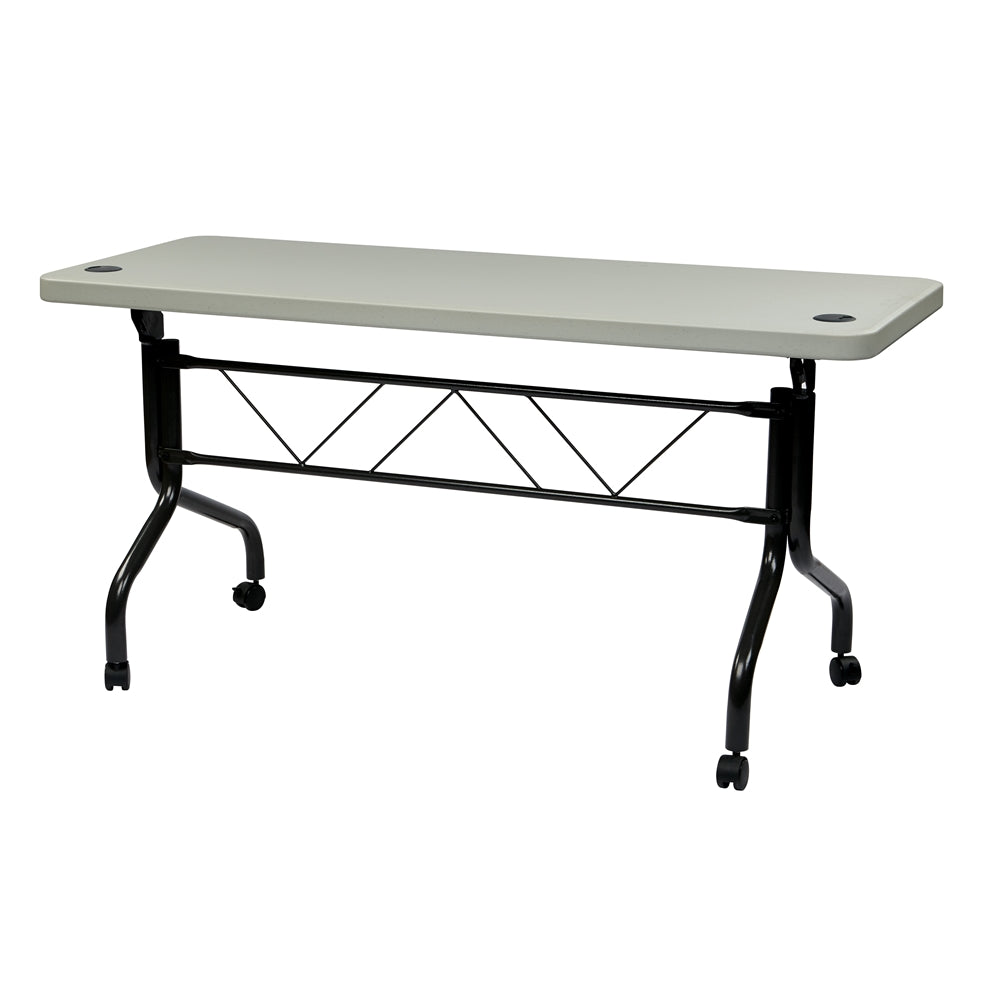 5’ Resin Multi Purpose Flip Table with Locking Casters - Office Star Products