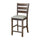Emery Set of 2 Pub Height Chairs, Walnut - Alpine Furniture