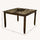 Capitola Faux Marble Large Pub Table w/ Removable 18'' Lazy Susan, Espresso - Alpine Furniture