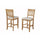 Aspen Set of 2 Pub Chairs, Antique Natural - Alpine Furniture