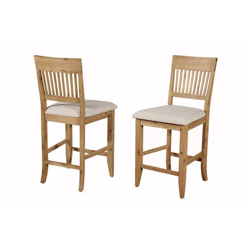 Aspen Set of 2 Pub Chairs, Antique Natural - Alpine Furniture