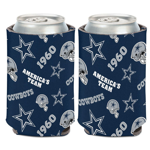 Dallas Cowboys Can Cooler Scatterprint Design - WinCraft