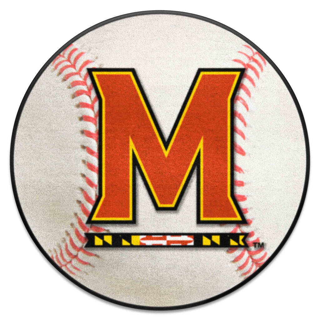 Fanmats - University of Maryland Baseball Mat 27'' diameter