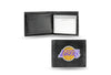 Los Angeles Lakers Wallet Billfold Leather Embroidered Black - Rico Industries