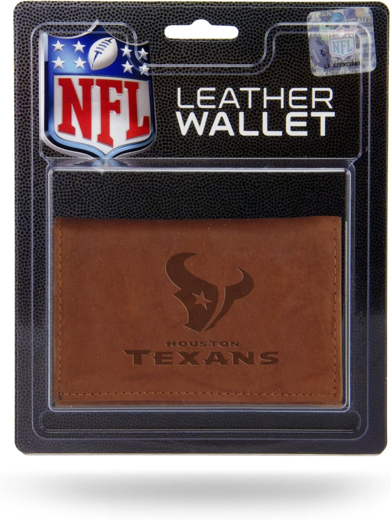 Houston Texans Wallet Trifold Leather Embossed - Rico Industries