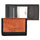 Connecticut Huskies Leather/Nylon Embossed Tri-Fold Wallet - Rico Industries