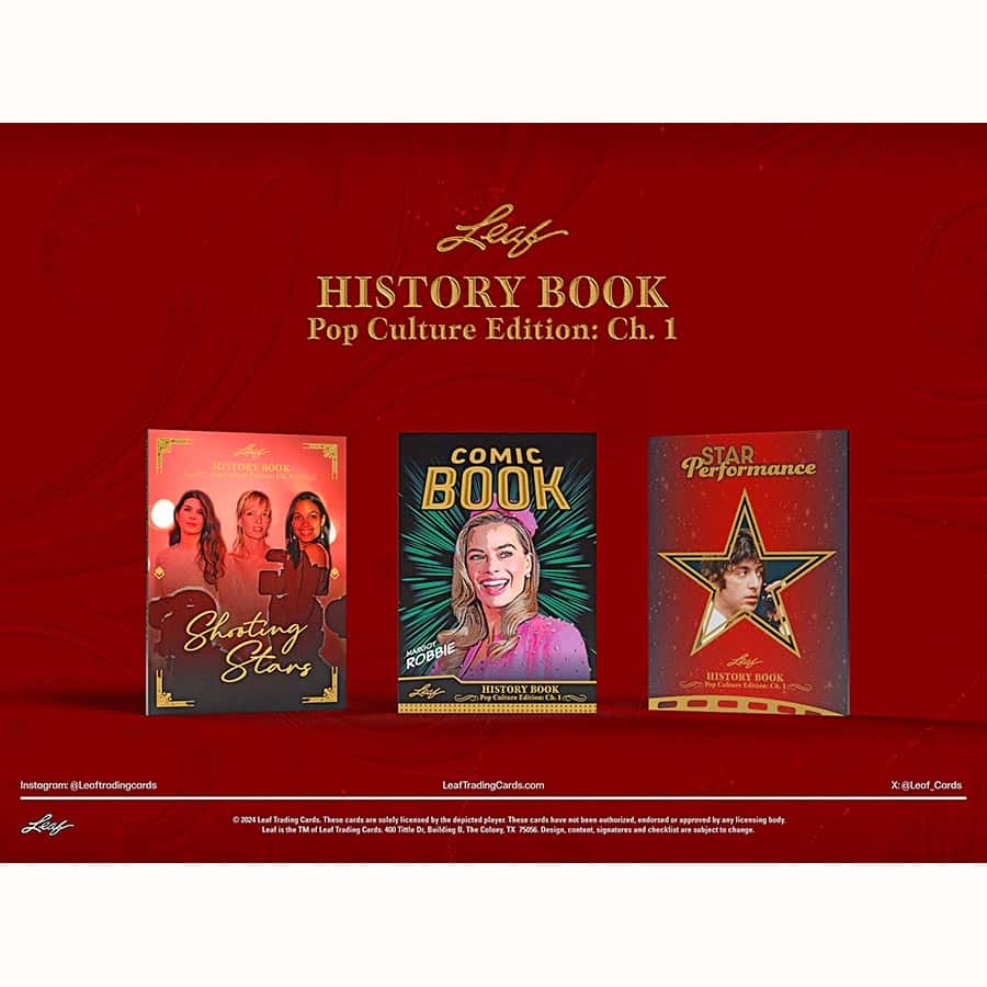 Leaf Trading Cards -  History Book - 2024 Leaf History Book Pop Culture Edition Chapter 1 Hobby