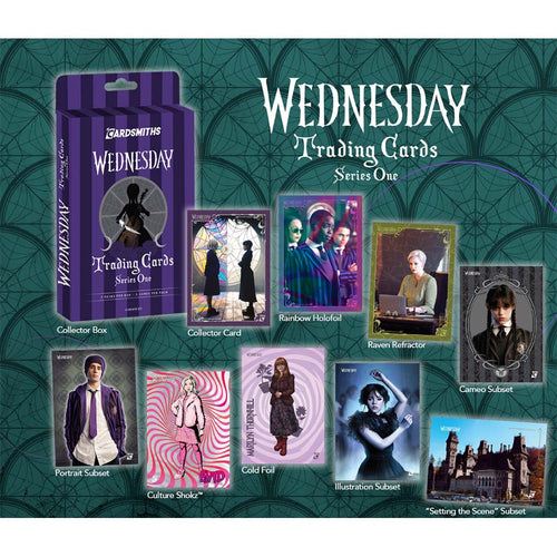 Cardsmiths -  Wednesday - 2025 Wednesday Series 1 Hobby Collector Box - 12Ct Inner Case Pre-Order