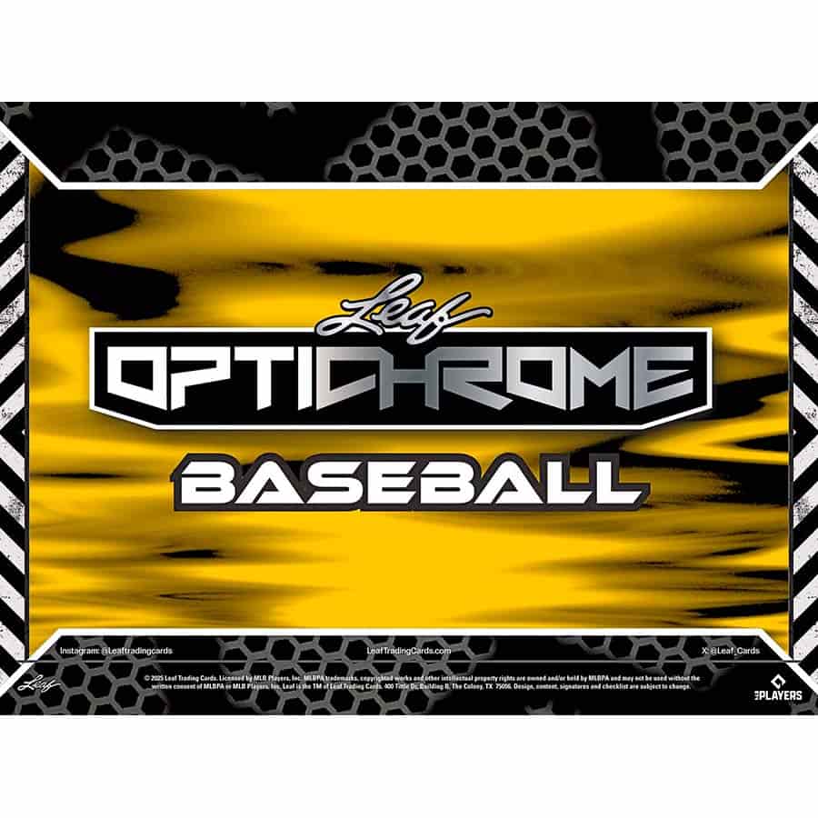 Leaf Trading Cards -  Optichrome - 2025 Leaf Optichrome Baseball Jumbo Pre-Order