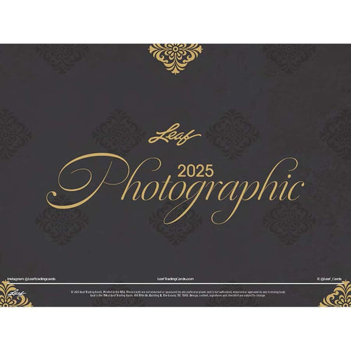 Leaf Trading Cards -  Photographic - 2025 Leaf Photographic Hobby Pre-Order