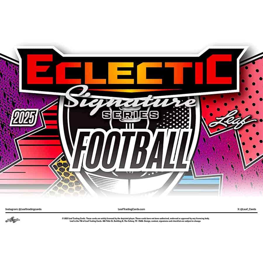 Leaf Trading Cards -  Eclectic - 2025 Leaf Eclectic Signature Series Football Hobby
