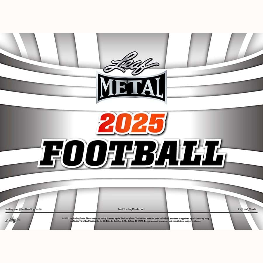 Leaf Trading Cards -  Metal - 2025 Leaf Metal Football Hobby