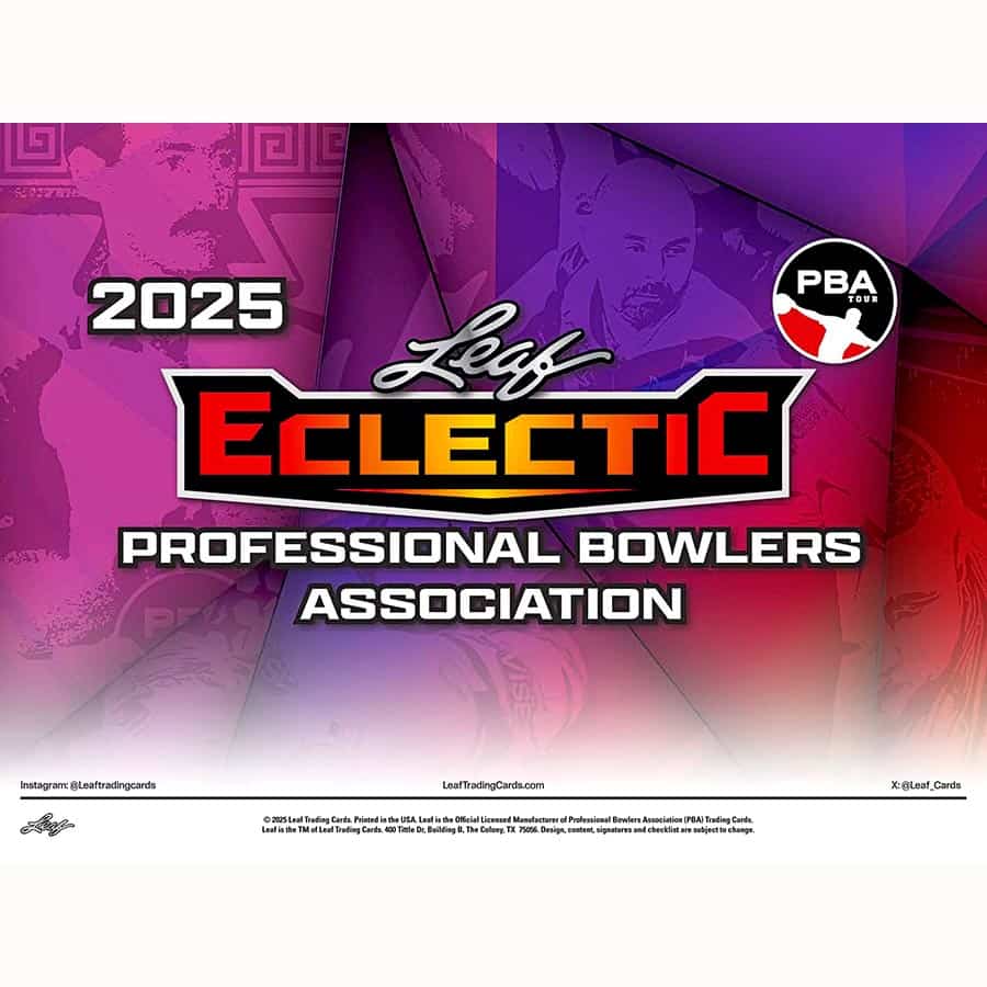 Leaf Trading Cards -  Eclectic - 2025 Leaf Eclectic Professional Bowler Association Jumbo