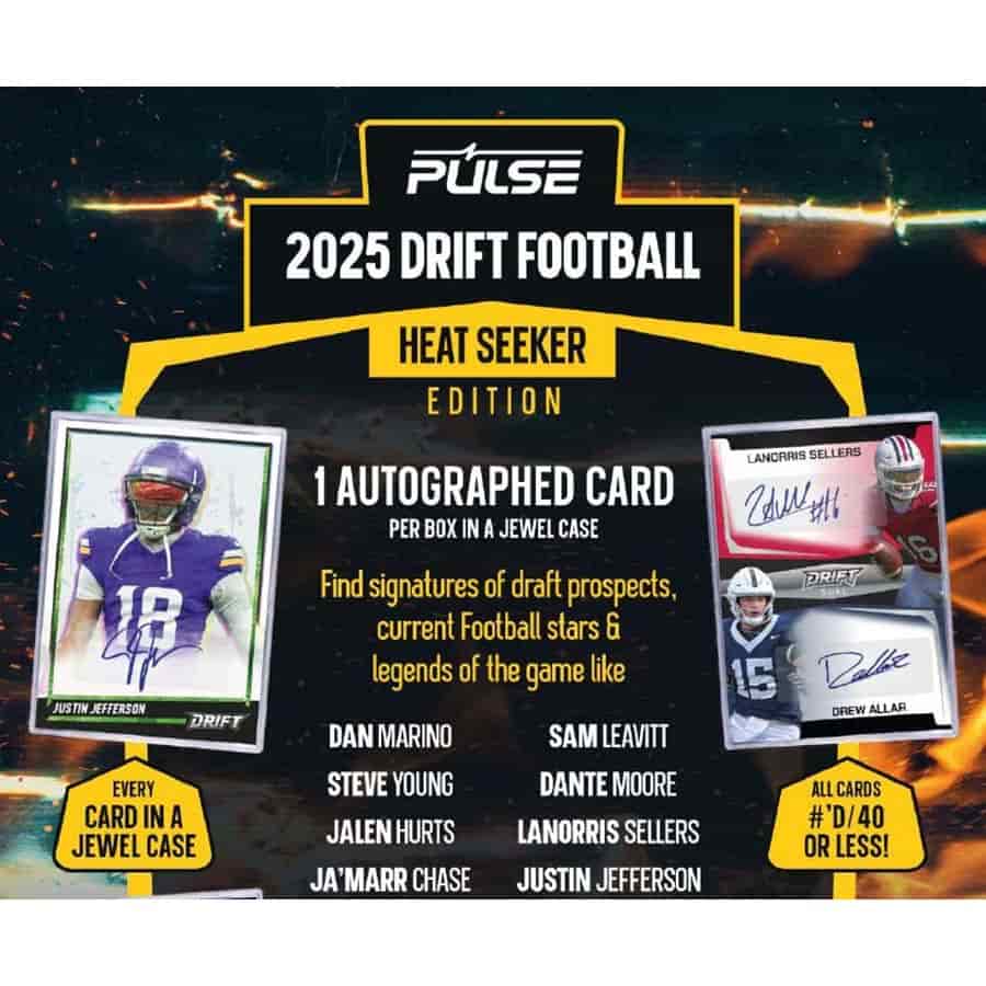 Pulse Trading Cards -  Drift - 2025 Pulse Drift Football Heat Seeker Edition Pre-Order