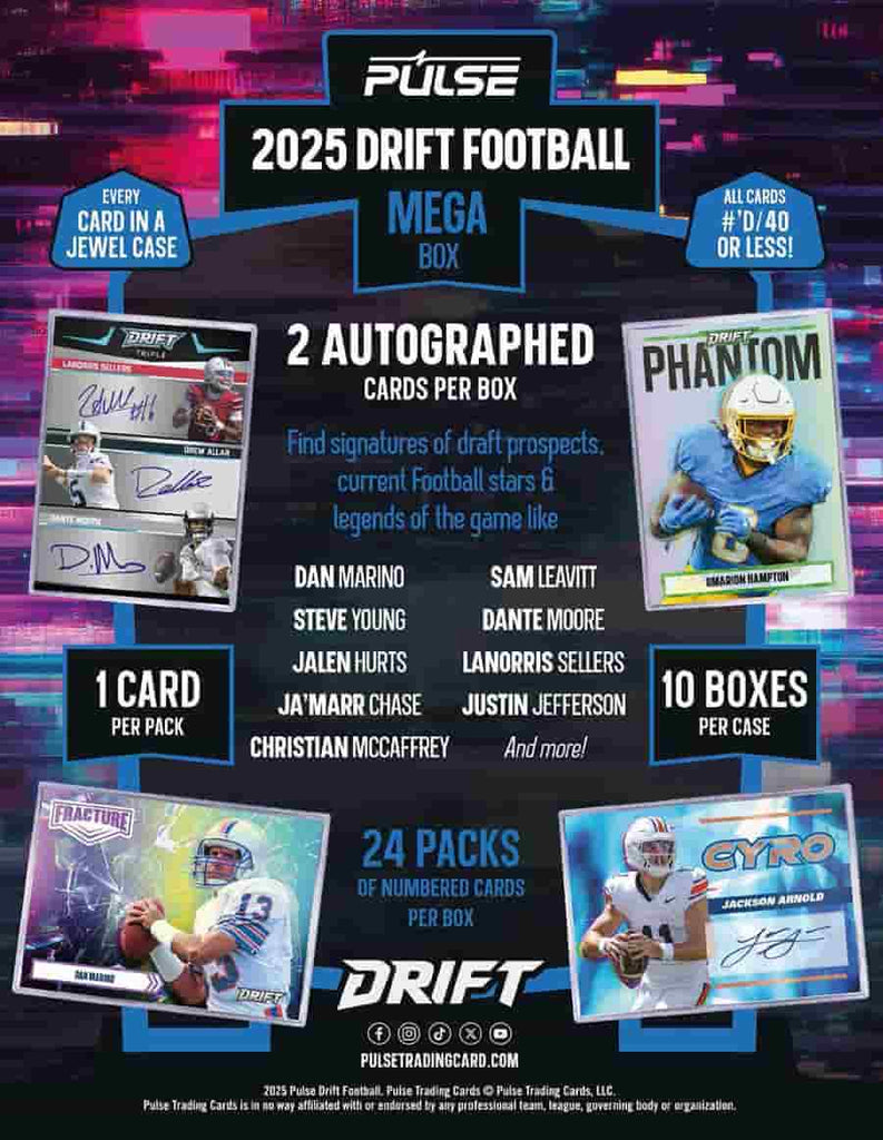 Pulse Trading Cards -  Drift - 2025 Pulse Drift Football Mega Edition Pre-Order