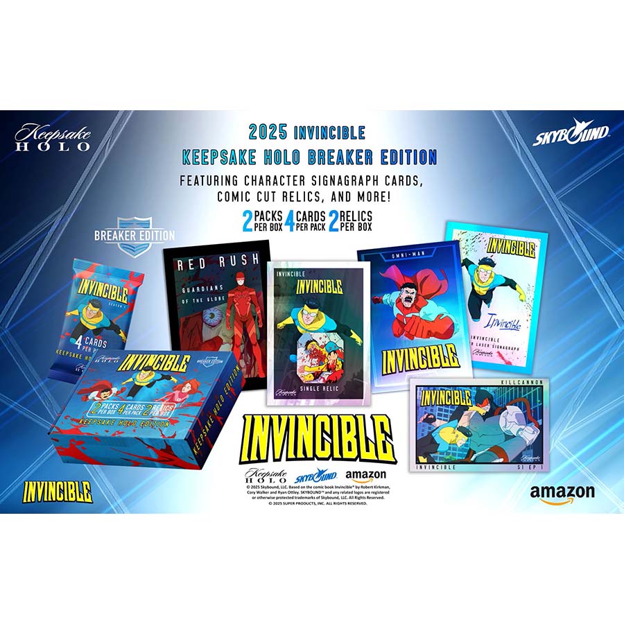 Super Products Inc -  Keepsake - 2025 Invincible Keepsake Season 1 Holo Breaker Edition Pre-Order