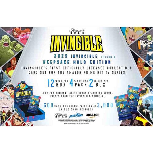 Super Products Inc -  Keepsake - 2025 Invincible Keepsake Season 1 Holo Hobby Edition Blaster