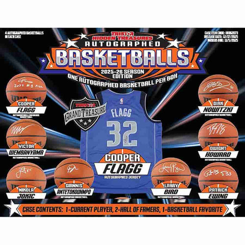 Tri-Star Productions Inc -  Hidden Treasures - 2025 Tristar Hidden Treasures Autographed Basketballs Season Edition Pre-Order