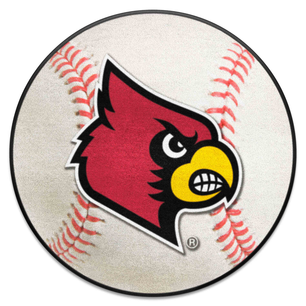 Fanmats - University of Louisville Baseball Mat 27'' diameter