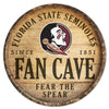 Florida State Seminoles Sign Wood 14 Inch Round Barrel Top Design - Wincraft