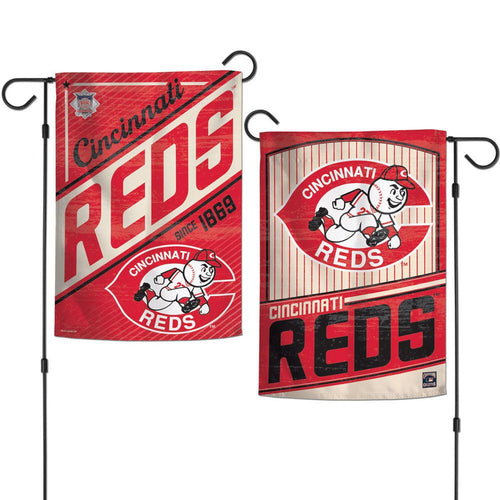 Cincinnati Reds Flag 12x18 Garden Style 2 Sided Cooperstown - WinCraft