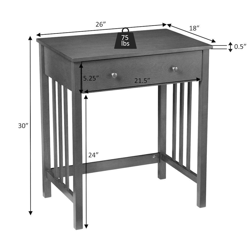 Designs2Go Mission Desk with Keyboard Drawer - Convience Concept, Inc.