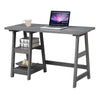 Designs2Go Trestle Desk with Shelves - Convience Concept, Inc.